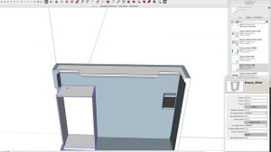 Урок с примером построения шкафа в SketchUp