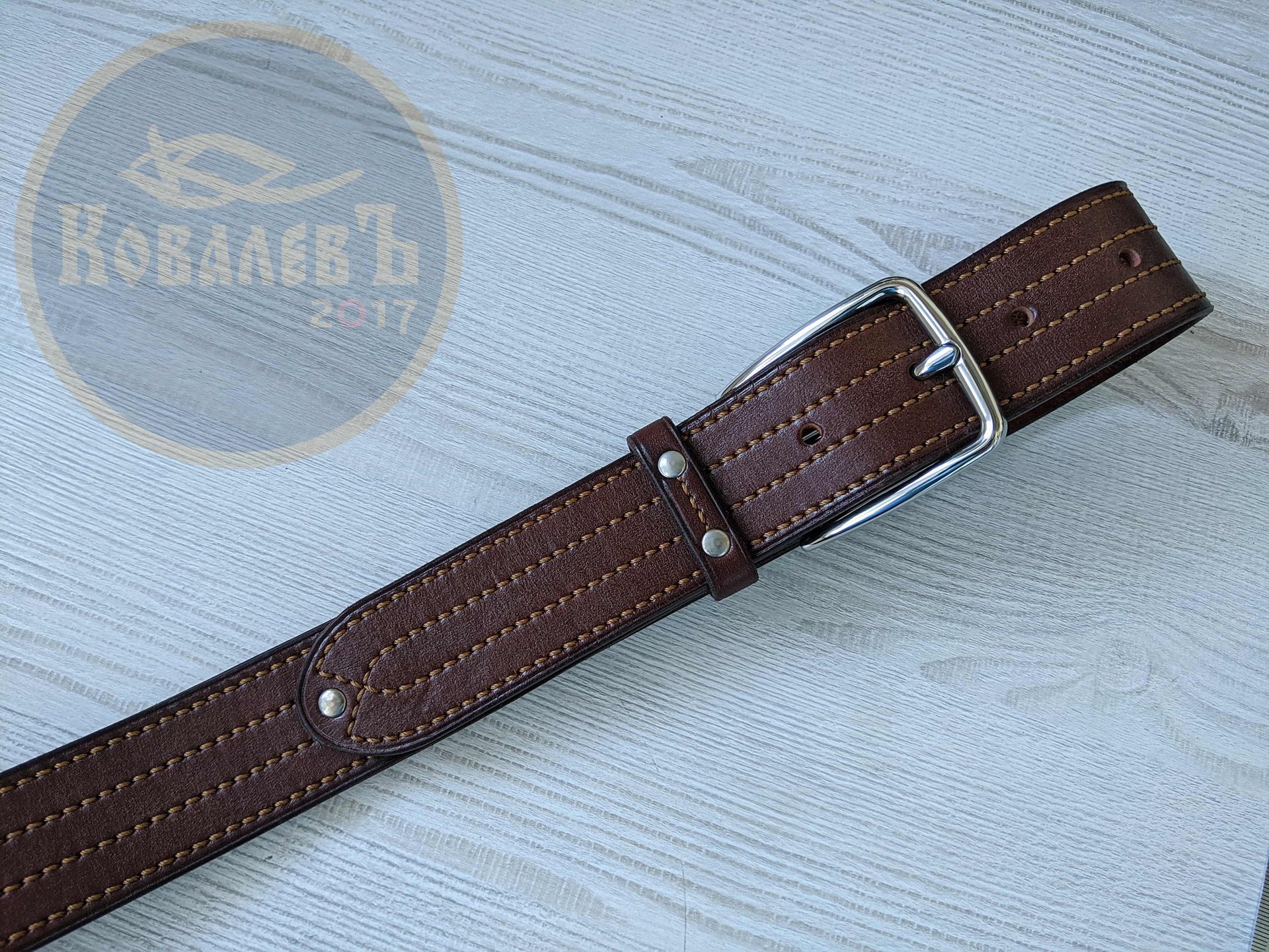 Мужской кожаный ремень. смотреть онлайн