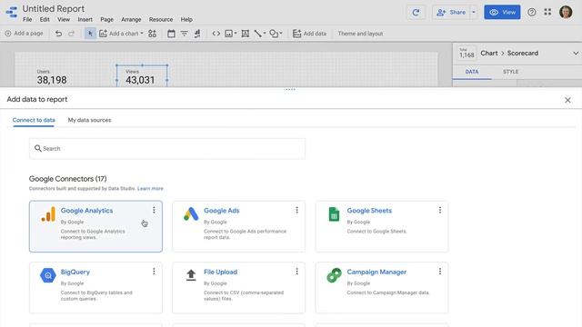 Adding Multiple Data Sources in Google Data Studio смотреть онлайн