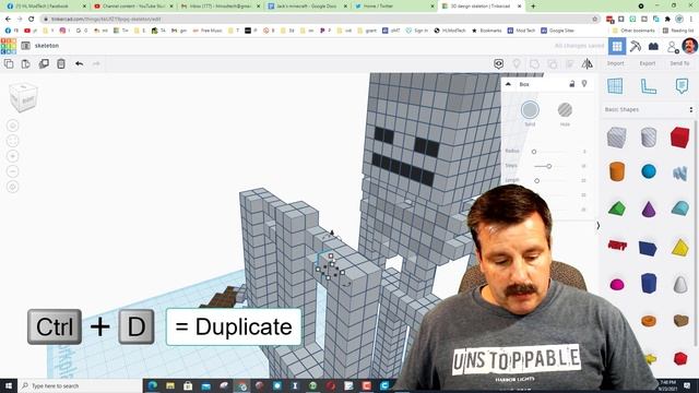 Make a Tinkercad Minecraft Skeleton in Minutes | Slick Skill Builder смотреть онлайн
