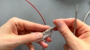 Способ набора петель, имитирующий фабричный.