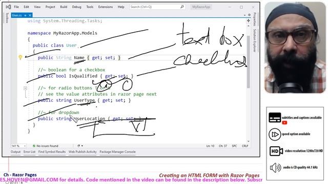Creating an HTML FORM with Razor Pages (6 min Preview) | ASP.NET Core Tutorial