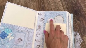 Альбом для малыша. Альбом первого года жизни. Скрапбукинг. Ручная работа
