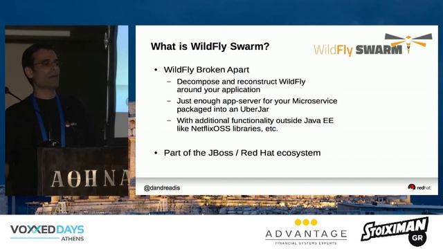 Voxxed Athens 2017 :: Turn your Java EE Monoliths into Microservices with WildFly Swarm смотреть онлайн