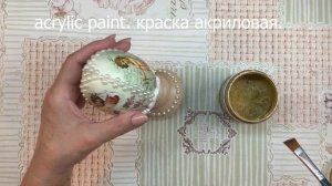 Пасхальное яйцо. Декор. Декупаж Easter egg. Decor. Decoupage