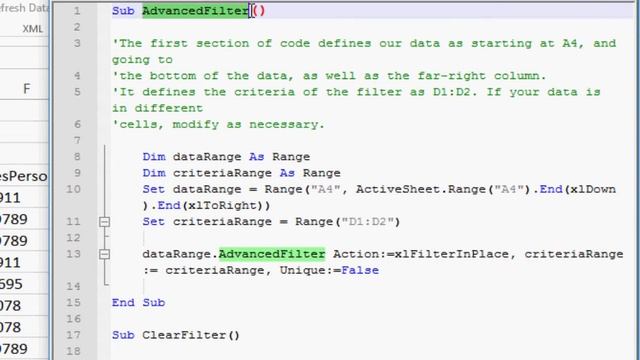 Q&A: Using AutoFilter, Advanced Filter, and Macros in Excel