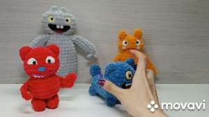 Игрушки UGLY DOLLS крючком, на заказ. Белочка по платному мк.