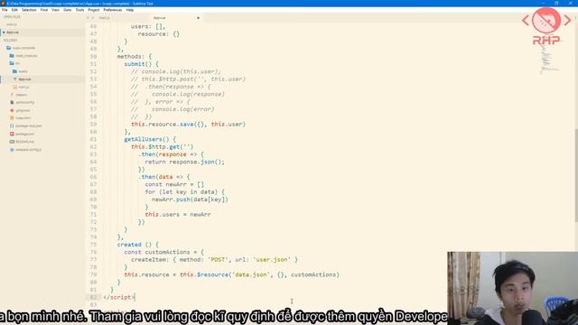 Ep15 | #09 | Tùy biến vue-resource để sử dụng tốt hơn Vue.js - RHP Team