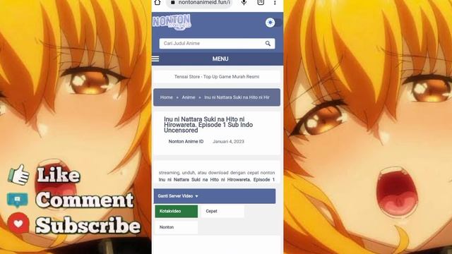 REKOMENDASI TEMPAN NONTON ANIME UNCEN / NO SENSOR SUB INDO смотреть онлайн