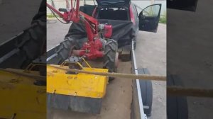 Перевозка мотоблока МТЗ на прицепе