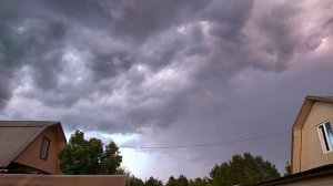 Таймлапс (TimeLapse) "Вечернее небо после дождя"