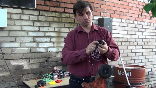 Как намотать леску на катушку триммера