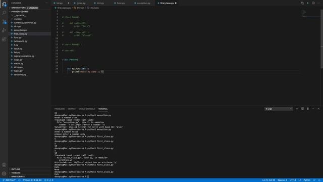 Python Classes and Inheritance