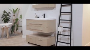 Комплект мебели Aquanet Нота NEW 100 светлый дуб (камерино).