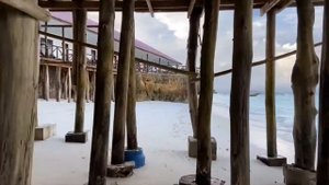 Zanzibar, Nungwi beach, Занзибар обзор пляжа Нунгви, вид с верху