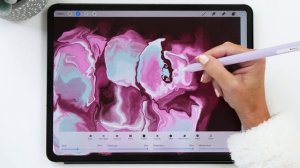 The MOST RELAXING Procreate Tutorial: How to create Fluid Art ?