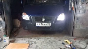 Яркие светодиодные лампы габариты вместо ДХО Газель