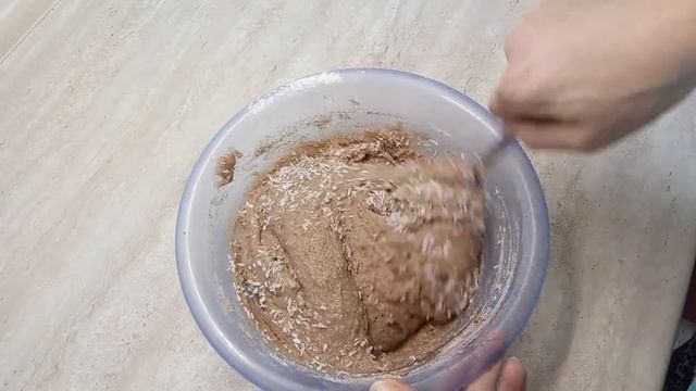 Шоколадно Кокосовый манник Без яиц на молоке