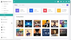 Superieur Intro & Music Admin Dashboard Template