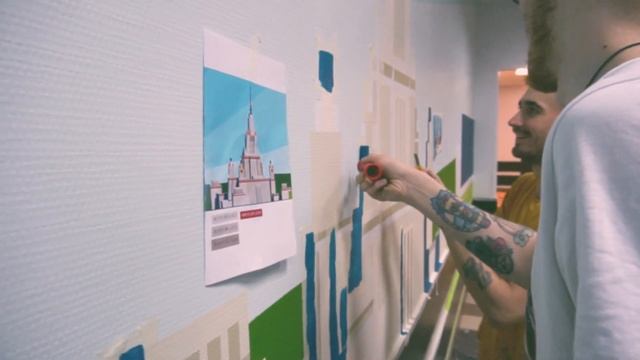 Роспись стены в школе смотреть онлайн