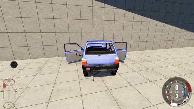 BeamNG Drive. Краш тест ВАЗ 1111 Ока. Серия 1 смотреть онлайн