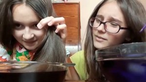Покрасили волосы гофрированной бумагой??Что получилось??