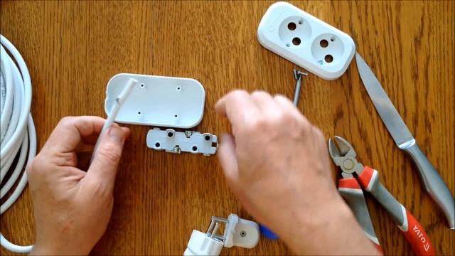 Как сделать переноску электрическую. Удлинитель своими руками. смотреть онлайн