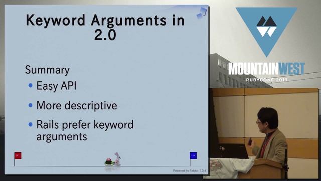 MountainWest RubyConf 2013 Ruby 2.0 by Yukihiro 'Matz' Matsumoto смотреть онлайн