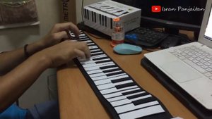 TEST PIANO LIPAT, SILICON FLEXIBLE ROLL UP PIANO