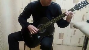 Игра на гитаре виртуозно исполнил