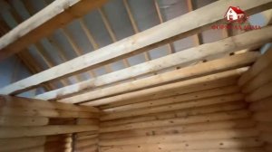 Дом 6х6 из оцилиндрованного бревна 220 мм.