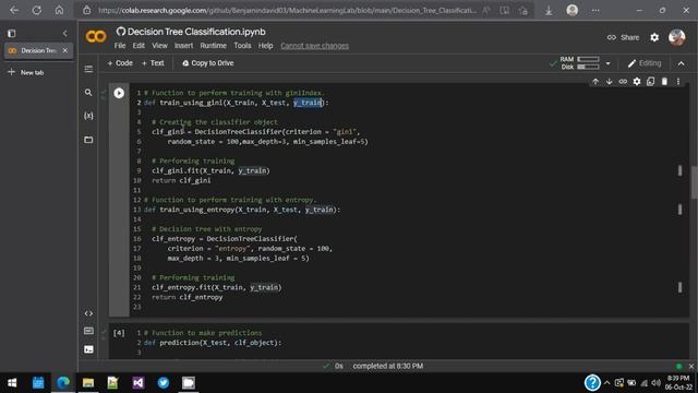 Decision Tree Classification using Python | Gini | Entropy | Machine Learning  Scikit learn