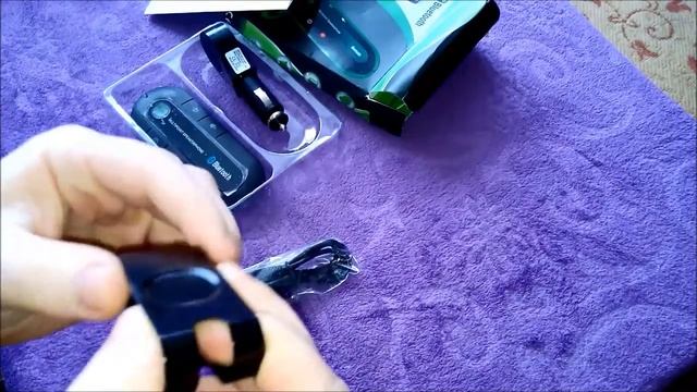 Распаковка и мини обзор: Беспроводная гарнитура - Unboxing Bluetooth Handsfree Car смотреть онлайн