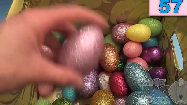 NEW Huge 101 Sparkle Glitter Surprise Egg Opening! Kinder Surprise Angry Birds Minecraft Disney! смотреть онлайн