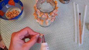 Декоративная Ваза из Банки и Скорлупы Фисташек