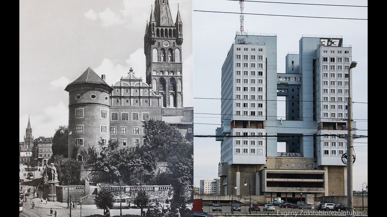 Дом советов Калининград, съёмка с квадрокоптера. Построен в 1971 году. Принято решение о демонтаже.