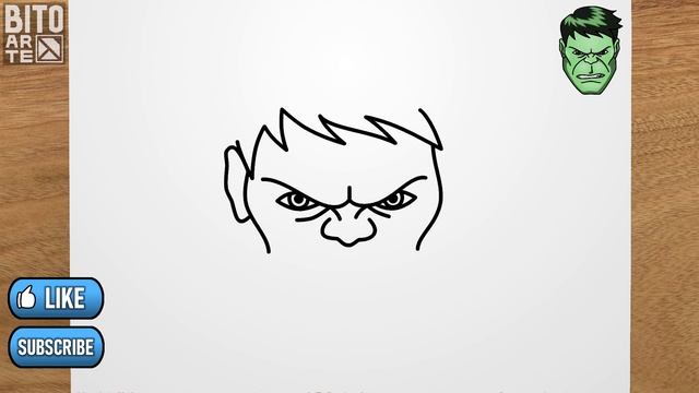 How to draw HULK (Marvel) step by step, EASY смотреть онлайн