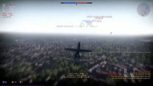 War Thunder - P-39 N-0 (SU) - 6-0 смотреть онлайн