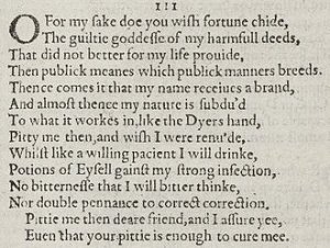 Шекспир, сонет 111