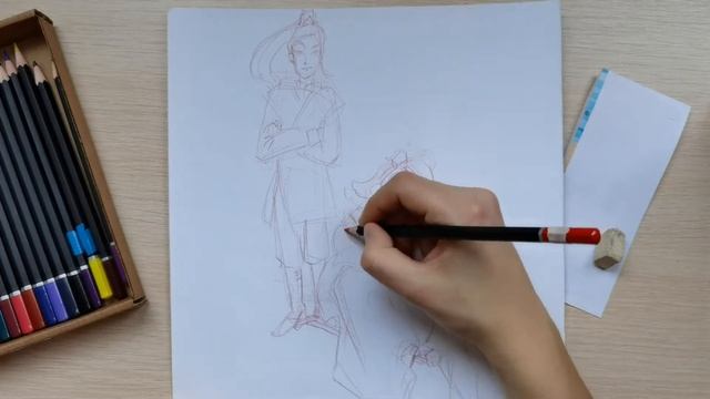 тестирую карандаши из фикс прайса || бюджетные арт материалы смотреть онлайн