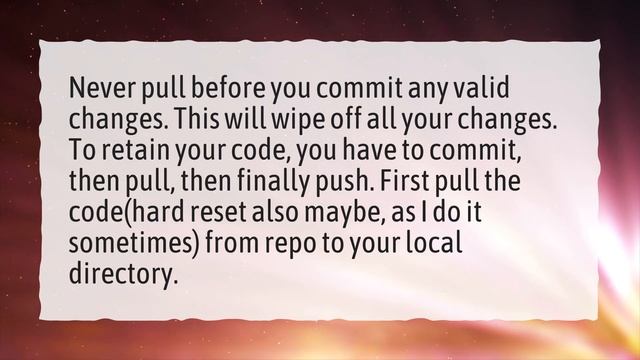 What should I do after git pull? смотреть онлайн