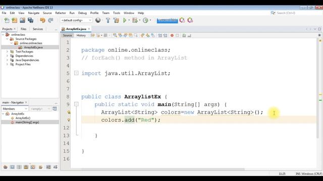 ArrayList forEach() method in Java | Java ArrayList forEach() | ArrayList in Java