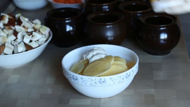 Жаркое в горшочках "ГРИБНОЙ РАЙ" с курицей