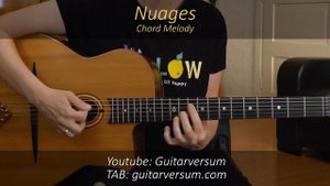 NUAGES Chord Melody Guitar Cover by Sandra Sherman