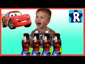 ★ Тачки Молния МАКВИН Игрушки из Мультфильма Тачки Сок с Сюрпризом Lightning McQueen Disney CARS