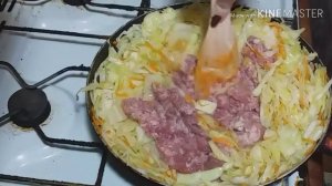 Пирог с капустой и мясом ??