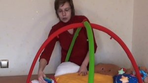 Коврик- сидение в коляску с дугами