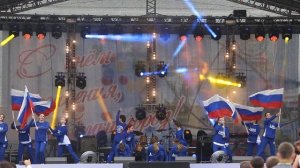 "Россия, вперёд" (Флаг России), выступление на День города, школа танца TODES-Обнинск,