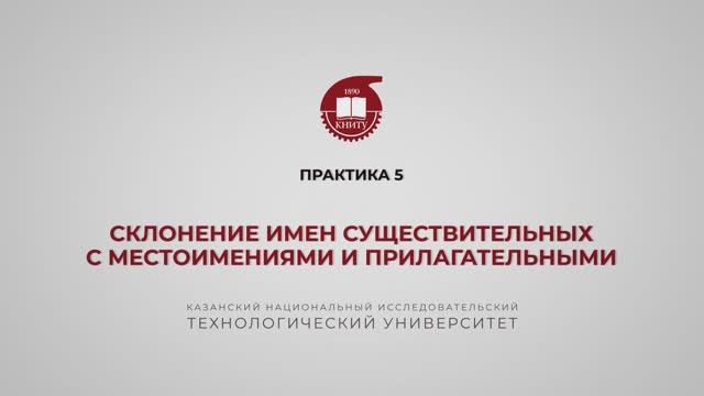 Рязапова Л.З. Практика 5. Склонение имен существительных с местоимениями и прилагательными