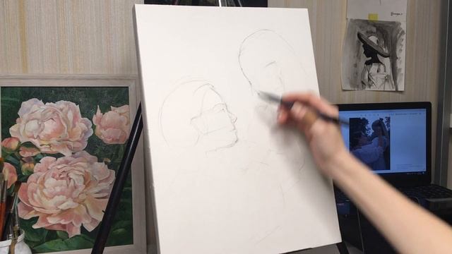 Семейный портрет акварелью. Как я рисую. ARTSK